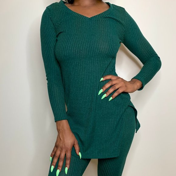 Long Sleeve Knit Two Piece - Picture 1 of 2